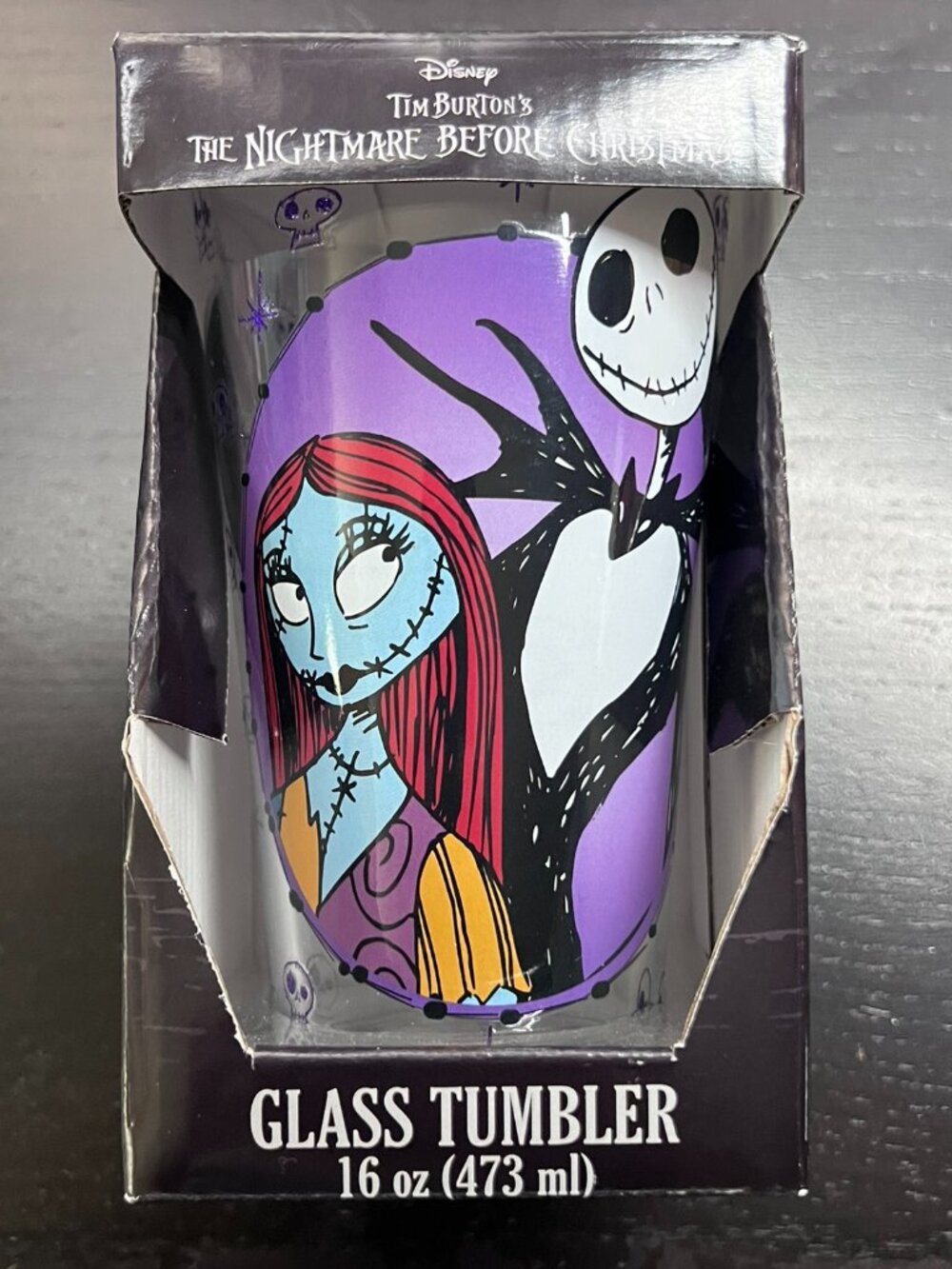 2/$12 💥🆕 Disney Nightmare Before Christmas Glass Tumbler 16oz | 1401